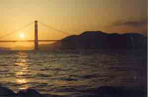 golden gate sunset